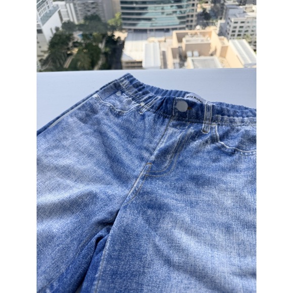 The VIRAL Denim Sweatpant Jeans Small Mila Rosabella Wide Leg High Waisted Jean - Picture 3 of 7